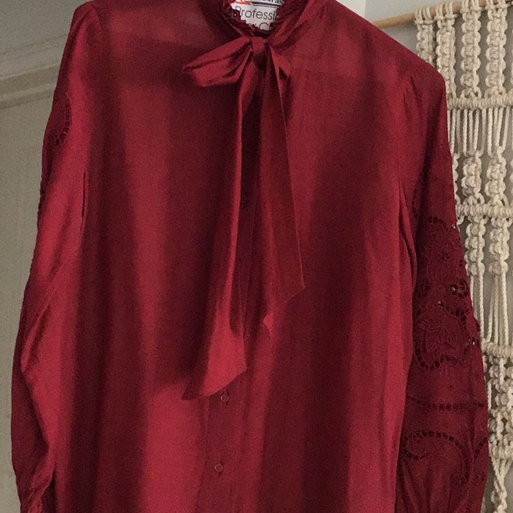 Victorian collar blouse